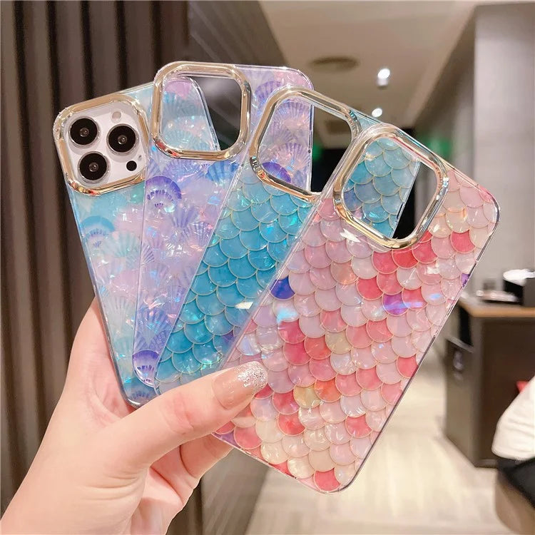 For iPhone 15 Pro Max Protective Case IMD PC+TPU Cover with Electroplating Lens Frame