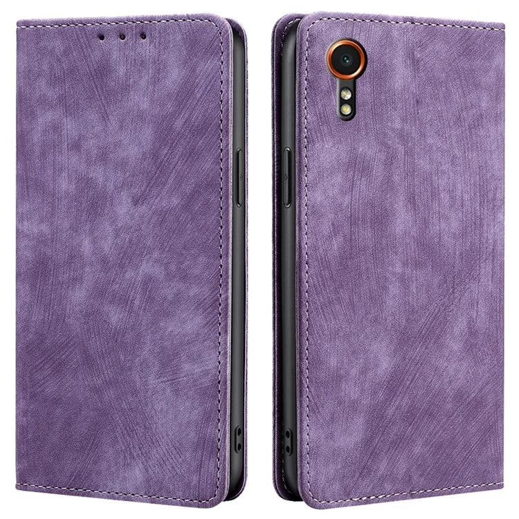 For Samsung Galaxy Xcover7 Case RFID Blocking Wallet PU Leather Stand Phone Cover