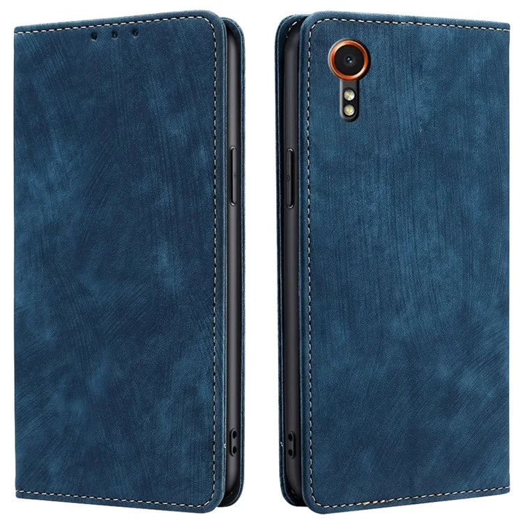 For Samsung Galaxy Xcover7 Case RFID Blocking Wallet PU Leather Stand Phone Cover