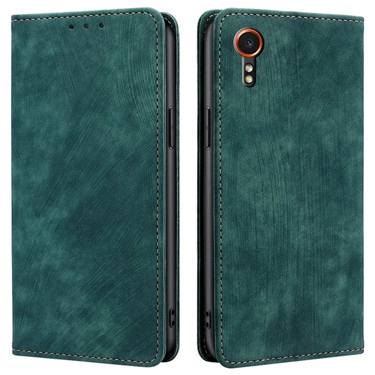 For Samsung Galaxy Xcover7 Case RFID Blocking Wallet PU Leather Stand Phone Cover