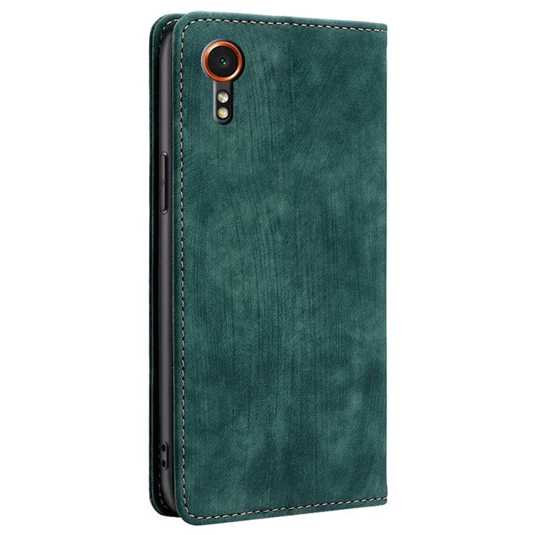 For Samsung Galaxy Xcover7 Case RFID Blocking Wallet PU Leather Stand Phone Cover