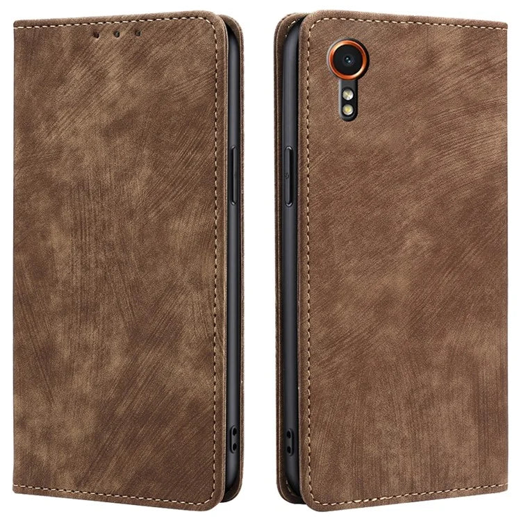 For Samsung Galaxy Xcover7 Case RFID Blocking Wallet PU Leather Stand Phone Cover