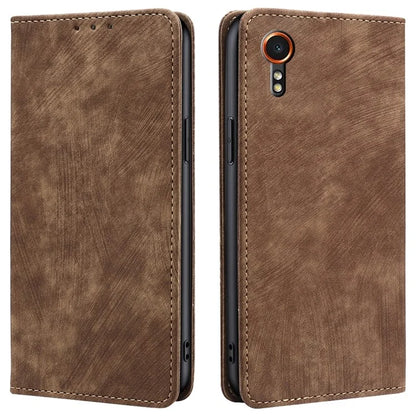 For Samsung Galaxy Xcover7 Case RFID Blocking Wallet PU Leather Stand Phone Cover