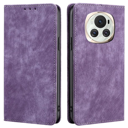 For Honor Magic6 5G Phone Case RFID Blocking Card Holder Leather Folio Flip Cover