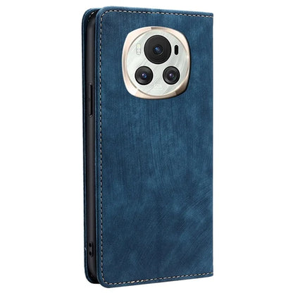 For Honor Magic6 5G Phone Case RFID Blocking Card Holder Leather Folio Flip Cover