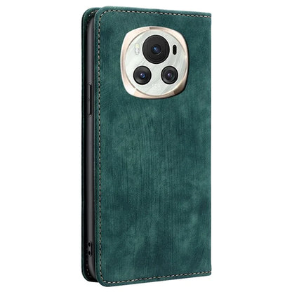 For Honor Magic6 5G Phone Case RFID Blocking Card Holder Leather Folio Flip Cover