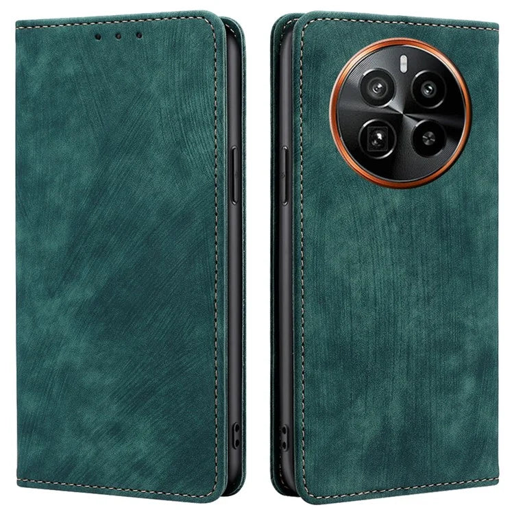 For Realme GT5 Pro 5G RFID Blocking Wallet Mobile Phone Case PU Leather Cover