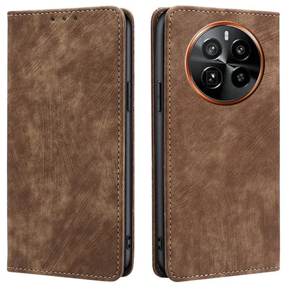 For Realme GT5 Pro 5G RFID Blocking Wallet Mobile Phone Case PU Leather Cover