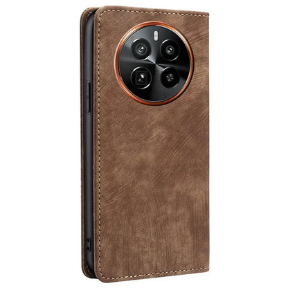 For Realme GT5 Pro 5G RFID Blocking Wallet Mobile Phone Case PU Leather Cover