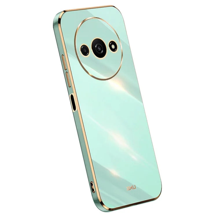 XINLI For Xiaomi Redmi A3 / Poco C61 4G TPU Case Precise Cut-outs Lens Protection Electroplating Phone Cover