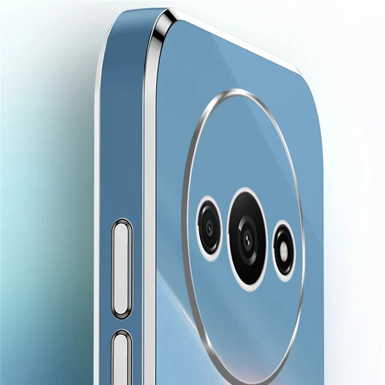 XINLI For Xiaomi Redmi A3 / Poco C61 4G TPU Case Precise Cut-outs Lens Protection Electroplating Phone Cover