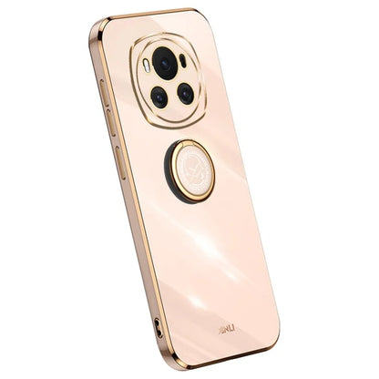 XINLI For Honor Magic6 5G TPU Case Ring Kickstand Electroplating Phone Back Protector