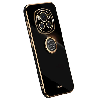 XINLI For Honor Magic6 5G TPU Case Ring Kickstand Electroplating Phone Back Protector