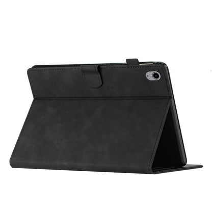 For iPad 10.9 (2022) Stand Case Card Holder Coconut Tree Imprinted Leather Tablet Cover