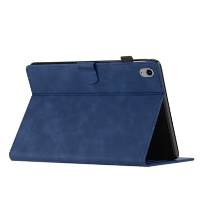For iPad 10.9 (2022) Stand Case Card Holder Coconut Tree Imprinted Leather Tablet Cover