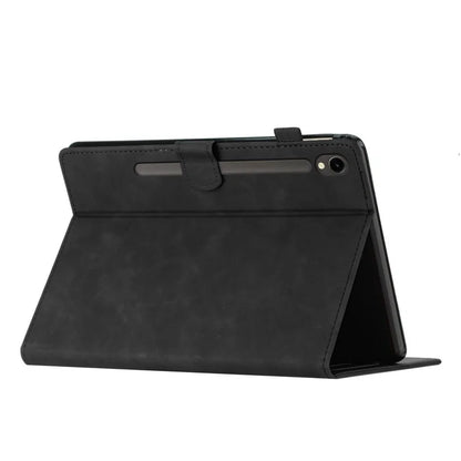 For Samsung Galaxy Tab S9 (X710 X716B X718U) / S9 FE (X510 / X516B) Card Holder Case Coconut Tree Imprinted Leather Tablet Cover