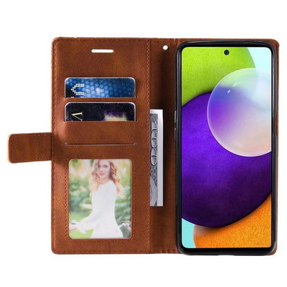 For Samsung Galaxy A23 4G /  A23 5G (Global Version) F23 5G / M23 5G Case Skin-touch Leather Phone Wallet Cover