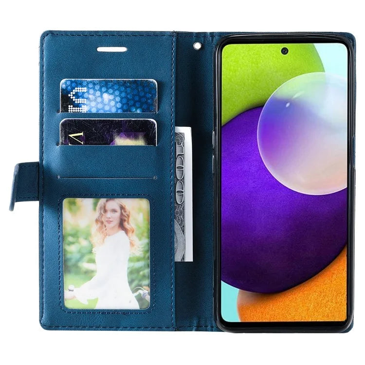 For Samsung Galaxy A13 4G Case PU Leather Skin-Friendly Flip Phone Cover