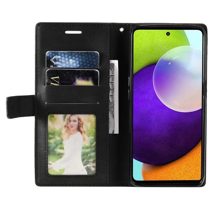 For Samsung Galaxy A13 4G Case PU Leather Skin-Friendly Flip Phone Cover