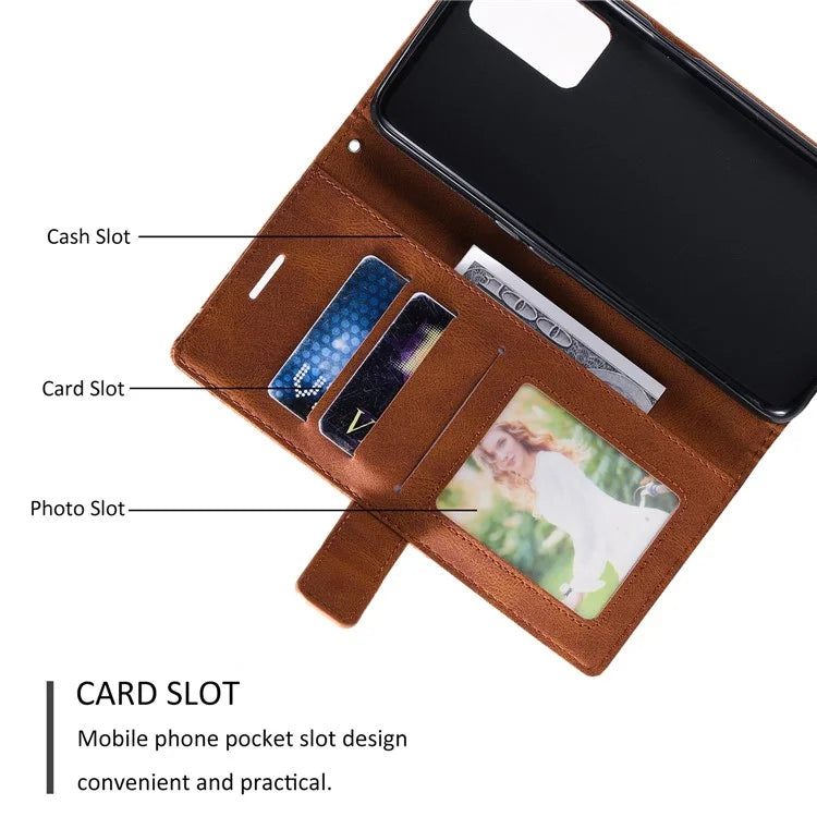 For Samsung Galaxy A13 4G Case PU Leather Skin-Friendly Flip Phone Cover