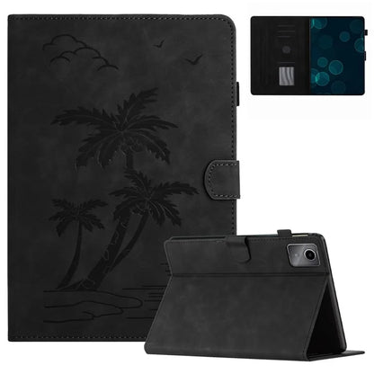 For Xiaomi Redmi Pad SE Tablet Case Card Slots Leather Cover Coconut Tree Pattern