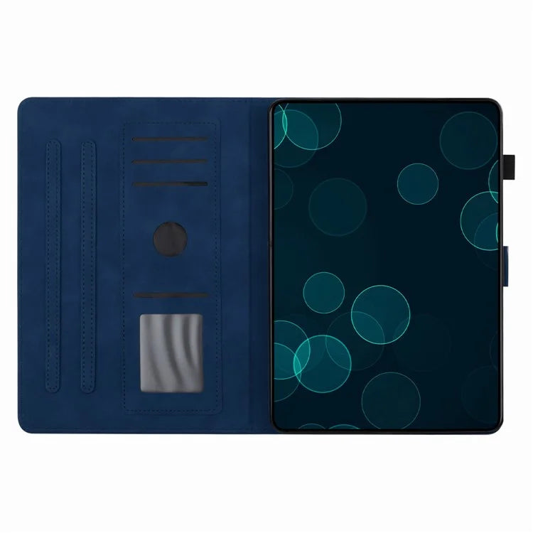 For Xiaomi Redmi Pad SE Tablet Case Card Slots Leather Cover Coconut Tree Pattern