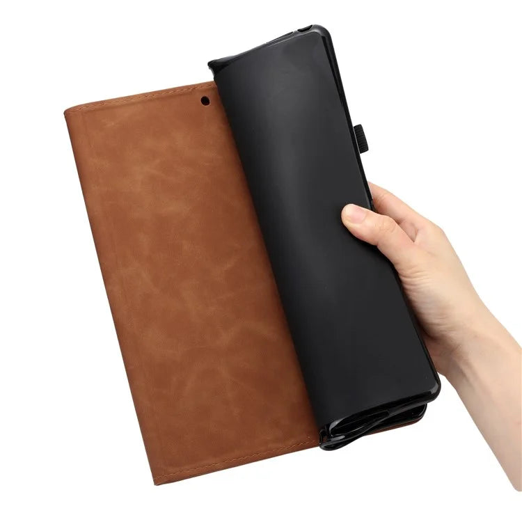 For Xiaomi Redmi Pad SE Tablet Case Card Slots Leather Cover Coconut Tree Pattern