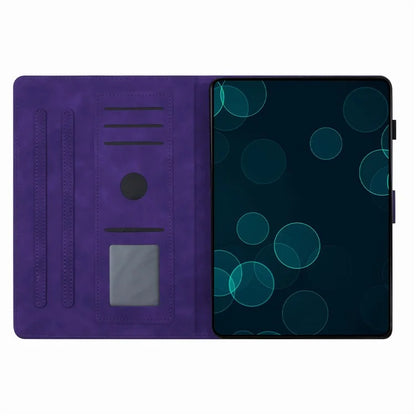 For Xiaomi Redmi Pad SE Tablet Case Card Slots Leather Cover Coconut Tree Pattern