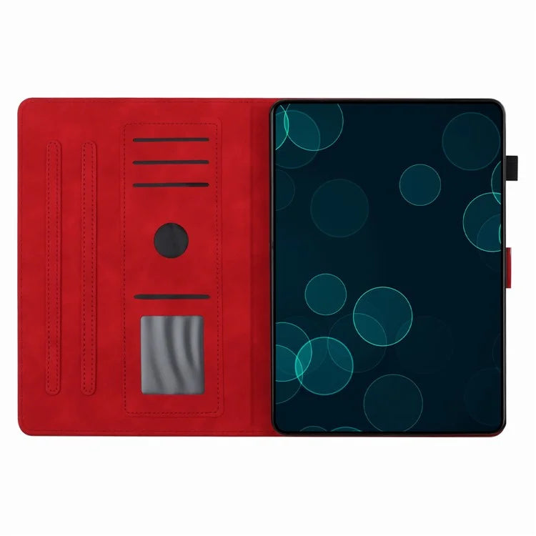 For Xiaomi Redmi Pad SE Tablet Case Card Slots Leather Cover Coconut Tree Pattern