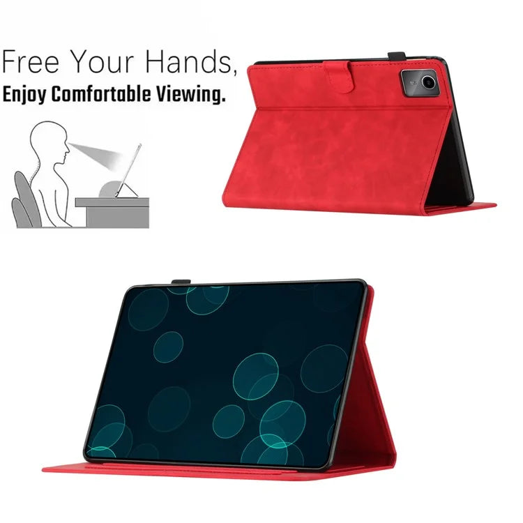For Xiaomi Redmi Pad SE Tablet Case Card Slots Leather Cover Coconut Tree Pattern