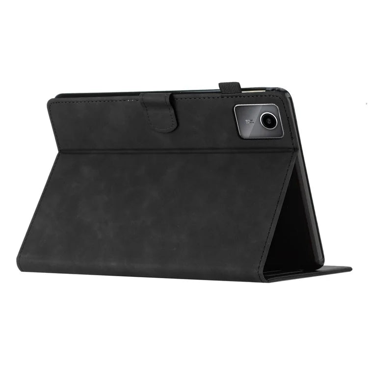 For Xiaomi Pad 6 / Pad 6 Pro Case Card Holder Stand Coconut Tree Imprinted Leather Tablet Cover