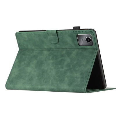 For Xiaomi Pad 6 / Pad 6 Pro Case Card Holder Stand Coconut Tree Imprinted Leather Tablet Cover