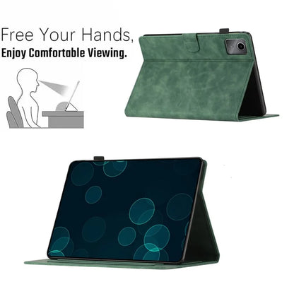 For Xiaomi Redmi Pad Leather Case Coconut Tree Imprinted Tablet Cover with Card Slots