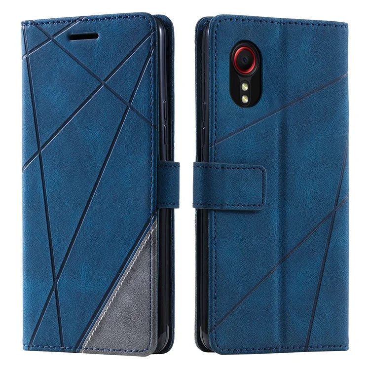 For Samsung Galaxy Xcover7 Case PU Leather Phone Protective Cover Skin-touch Wallet