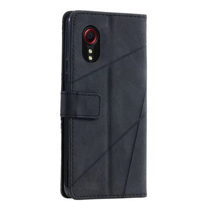 For Samsung Galaxy Xcover7 Case PU Leather Phone Protective Cover Skin-touch Wallet