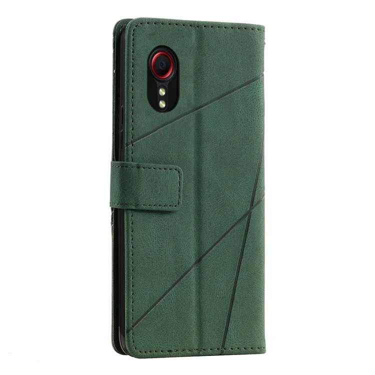 For Samsung Galaxy Xcover7 Case PU Leather Phone Protective Cover Skin-touch Wallet