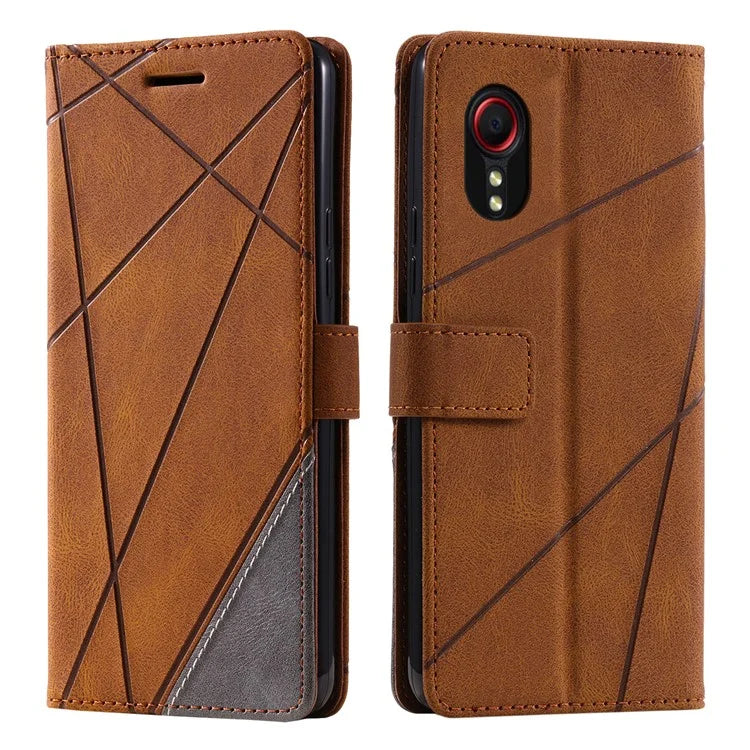 For Samsung Galaxy Xcover7 Case PU Leather Phone Protective Cover Skin-touch Wallet