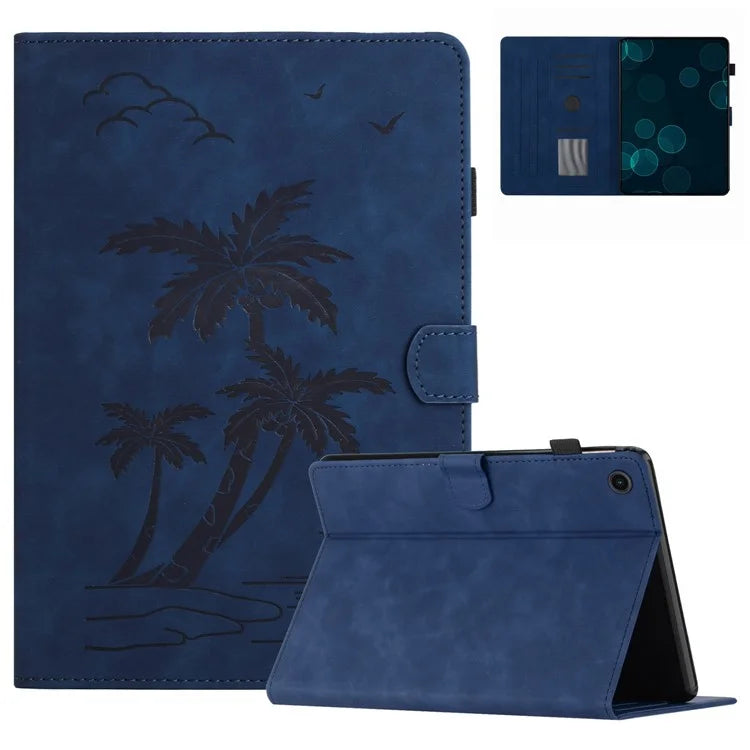 For Lenovo Tab M10 (Gen 3) Case Auto Sleep / Wake PU Leather Coconut Tree Pattern Tablet Cover
