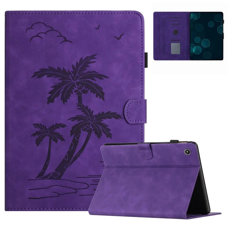 For Amazon Fire 7 2015 / (2017) / (2019) Case Card Slots PU Leather Pattern Folio Smart Tablet Cover