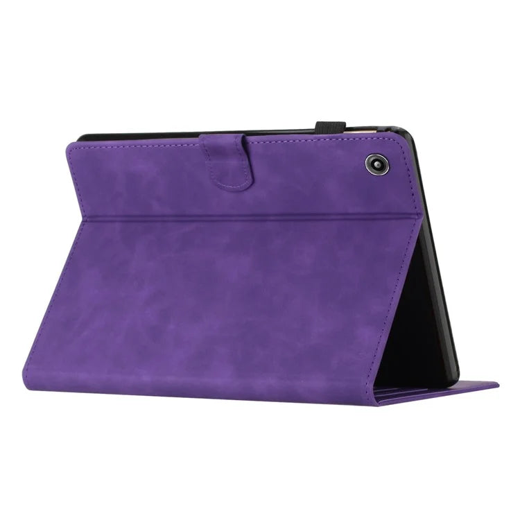 For Amazon Fire 7 2015 / (2017) / (2019) Case Card Slots PU Leather Pattern Folio Smart Tablet Cover