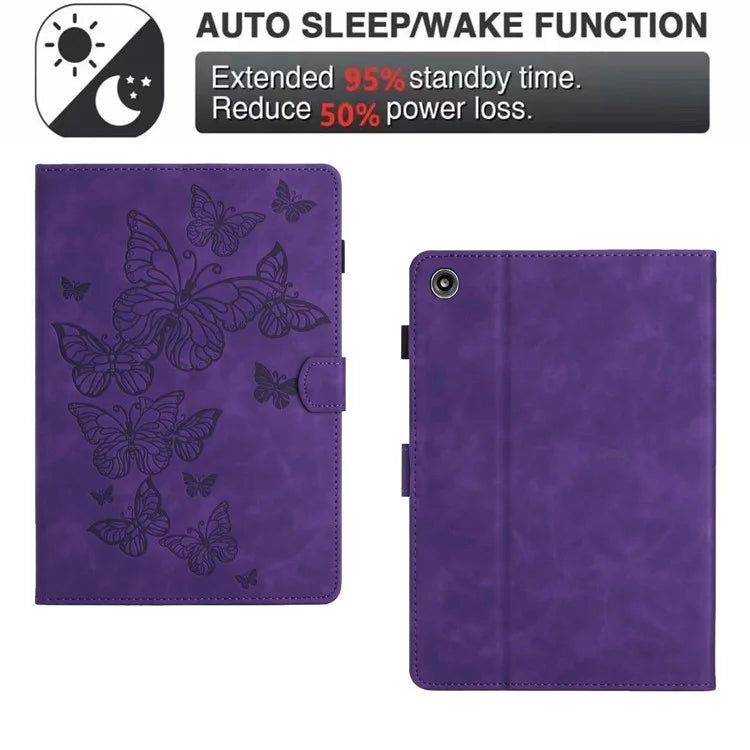 For Amazon Fire 7 2015 / (2017) / (2019) Case Card Slots PU Leather Pattern Folio Smart Tablet Cover