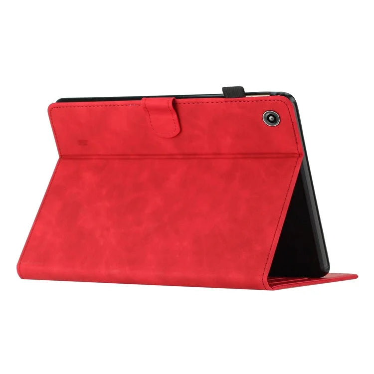 For Amazon Fire 7 2015 / (2017) / (2019) Case Card Slots PU Leather Pattern Folio Smart Tablet Cover