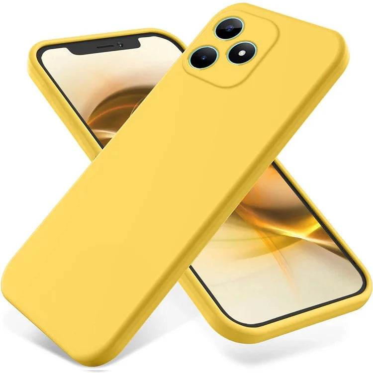 For Realme Note 50 4G Case with Wrist Strap Liquid Silicone Phone Cover