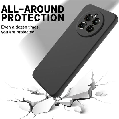 For Realme Narzo 70 Pro 5G Liquid Silicone Case Protective Phone Cover with Hand Strap