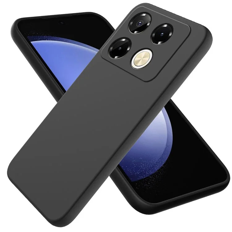 For Infinix Note 40 Pro 4G Case Liquid Silicone Scratch-Proof Protective Shell with Hand Strap