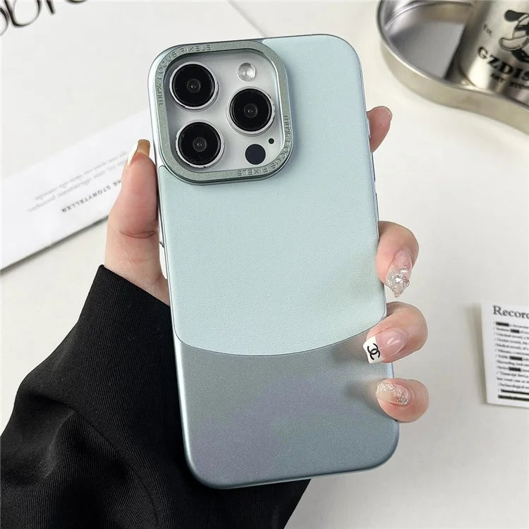 For iPhone 12 Pro Max Shockproof Case Nappa Texture PU+PC Slim Phone Cover