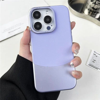 For iPhone 12 Pro Max Shockproof Case Nappa Texture PU+PC Slim Phone Cover