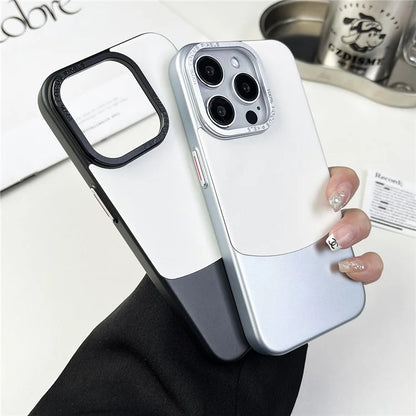 For iPhone 12 Pro Max Shockproof Case Nappa Texture PU+PC Slim Phone Cover