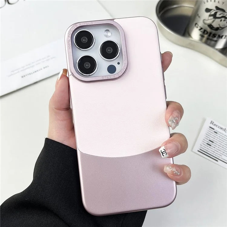 For iPhone 12 Pro Max Shockproof Case Nappa Texture PU+PC Slim Phone Cover