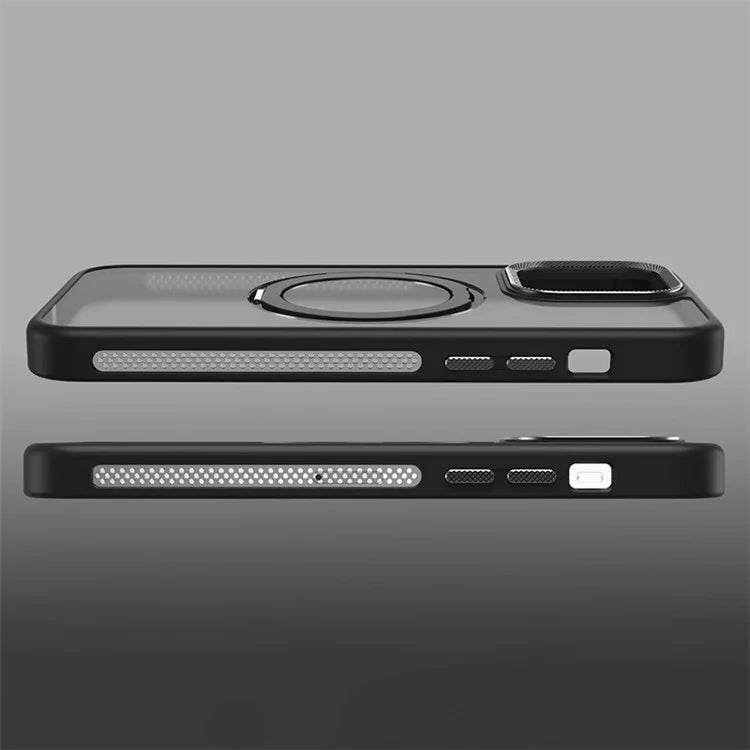 For iPhone 13 Pro Case Compatible with MagSafe PC+TPU Ring Kickstand Phone Cover